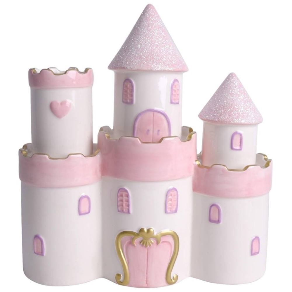 Large Piggy Bank Ceramic Princess Castle - Picture 6 of 8